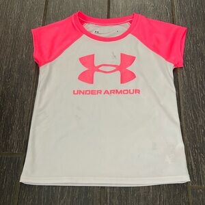 Under Armour Girls Shirt - Glitter Pink - size 4